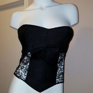 Silk and lace corset